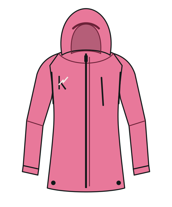 Women’s Squall Shell in Pink